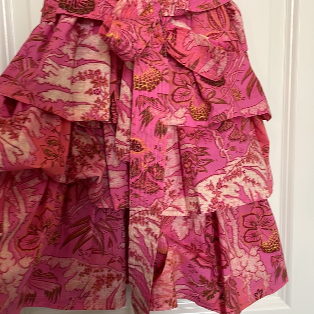 Lulua Frill-Sleeve Tiered-Ruffle Mini Dress - Picture 8 of 11